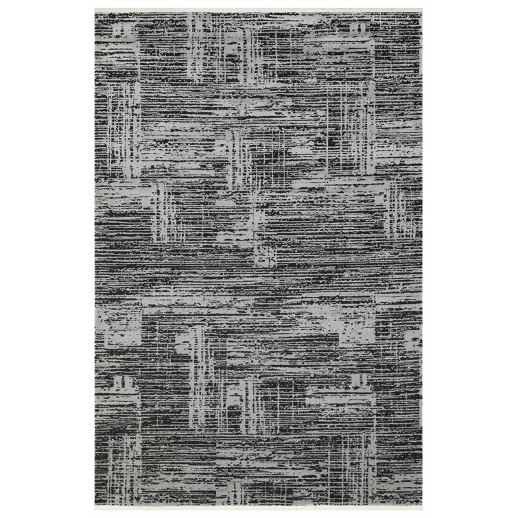 Blue Elephant Power Loom Grey Rug Wayfair.co.uk